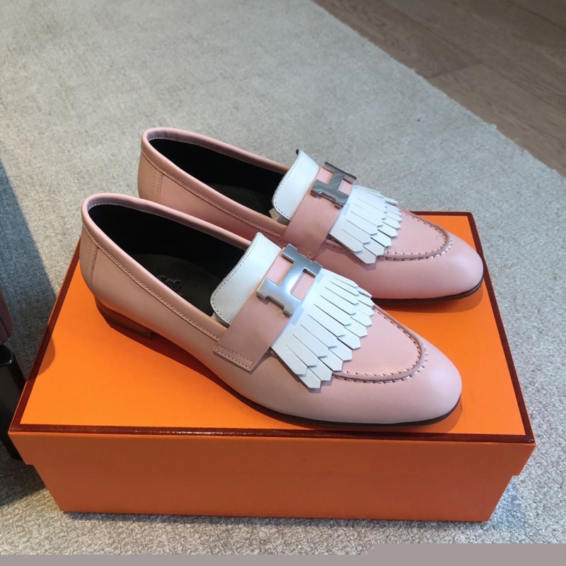 H**mes leather shoes